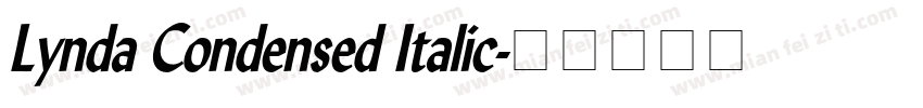 Lynda Condensed Italic字体转换